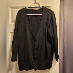 Fervour, Black Cardigan, Size 3X